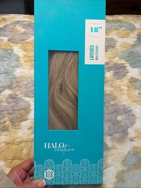 Halo Couture 18" Layered Halo Hair Extensions - Light Brown